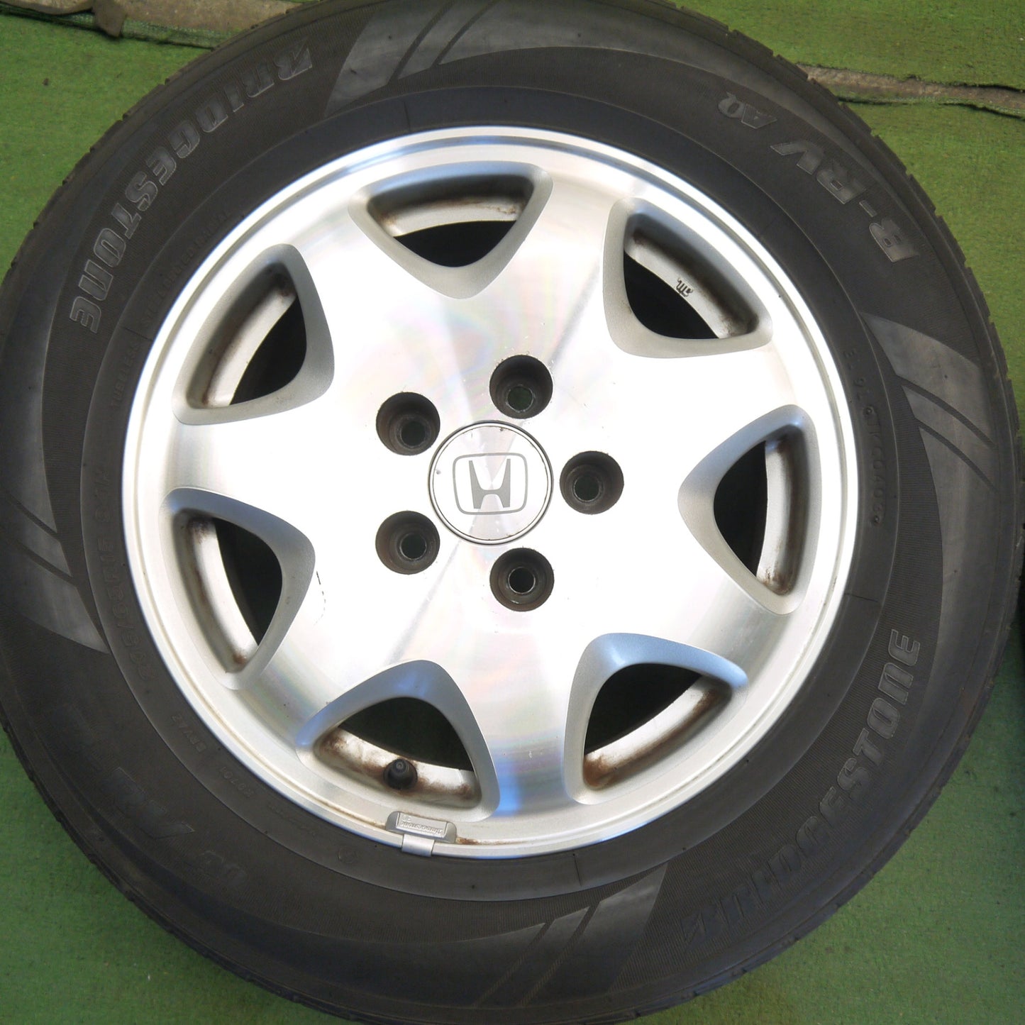 4本価格◎ホンダ RA1 オデッセイ 純正 205/65R15 ブリヂストン B-RV AQ 15インチ PCD114.3/5H◎6071007Hノ
