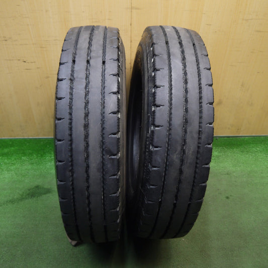 バリ溝！9分！2本★トラック 再生 タイヤ 225/80R17.5 123/122L ヨコハマ MY247 ダンロップ デクテス SP001 ベース DECTES 17.5インチ★6032510Hノタ