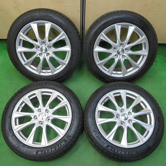 *送料無料* バリ溝！21年！キレイ！9分★スタッドレス 225/50R18 ミシュラン X-ICE SNOW JOKER ジョーカー 18インチ PCD114.3/5H★4080503イス