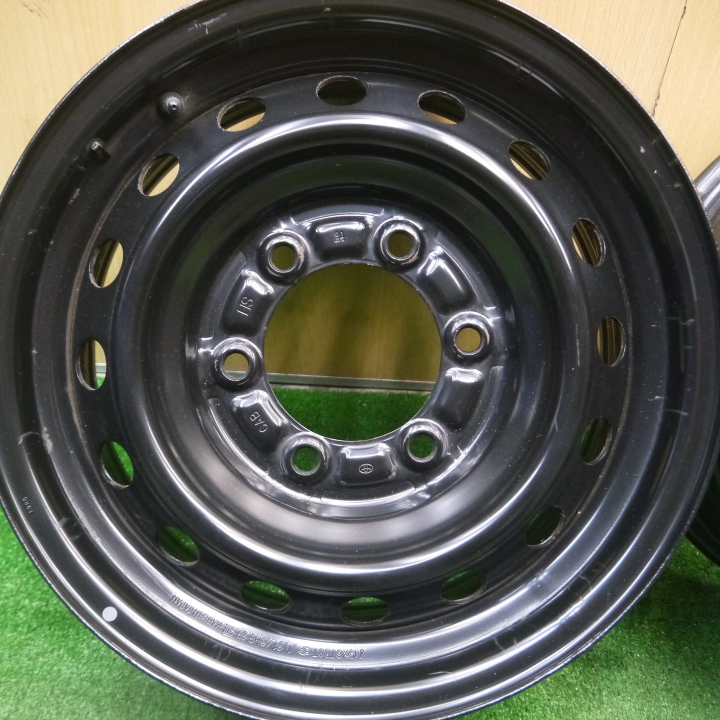 [送料無料] キレイ★トヨタ ハイエース 純正 スチール ホイール 15インチ 15×6J PCD139.7/6H★5012901Hホ