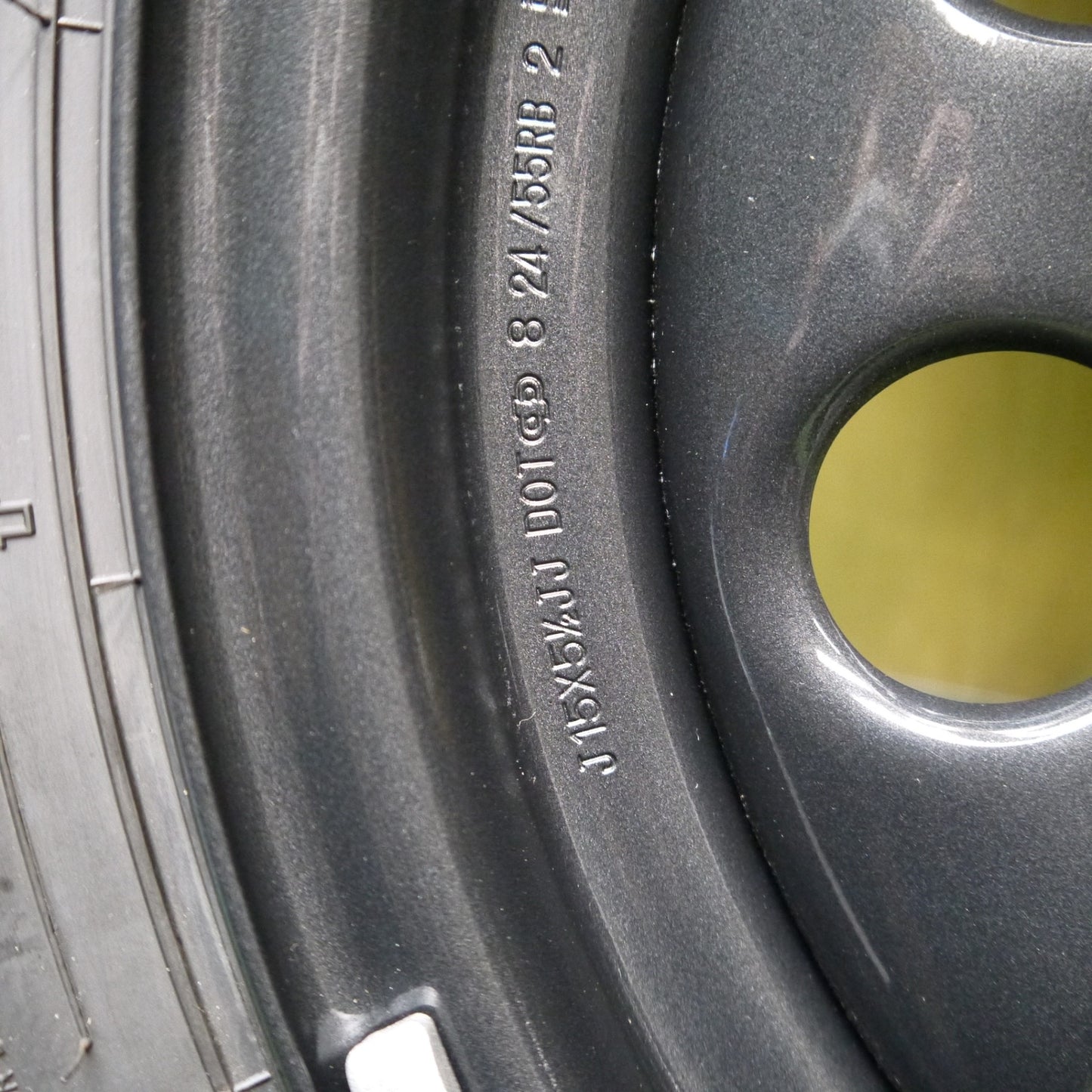 未使用！24年！1本！カバー付き★スズキ ジムニー シエラ 純正 スチール 195/80R15 ダンロップ AT20 グラントレック スペア PCD139.7/5H★5062302Hノ