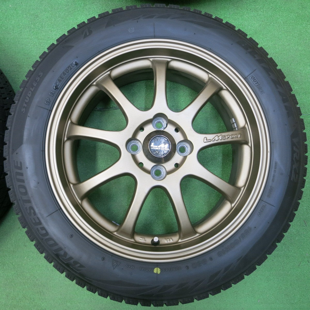 *送料無料* バリ溝！20年！キレイ！8.5分★スタッドレス LM SPORT 185/60R16 ブリヂストン ブリザック VRX2 LMスポーツ 16インチ PCD100/4H★4040213イス