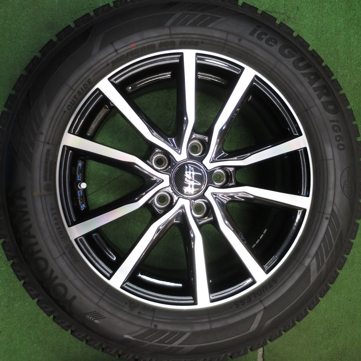 [送料無料] バリ溝！22年！キレイ！9.5分以上★スタッドレス 205/65R16 ヨコハマ アイスガード iG60 STRANGER ストレンジャー 16インチ PCD114.3/5H★5031011Hス