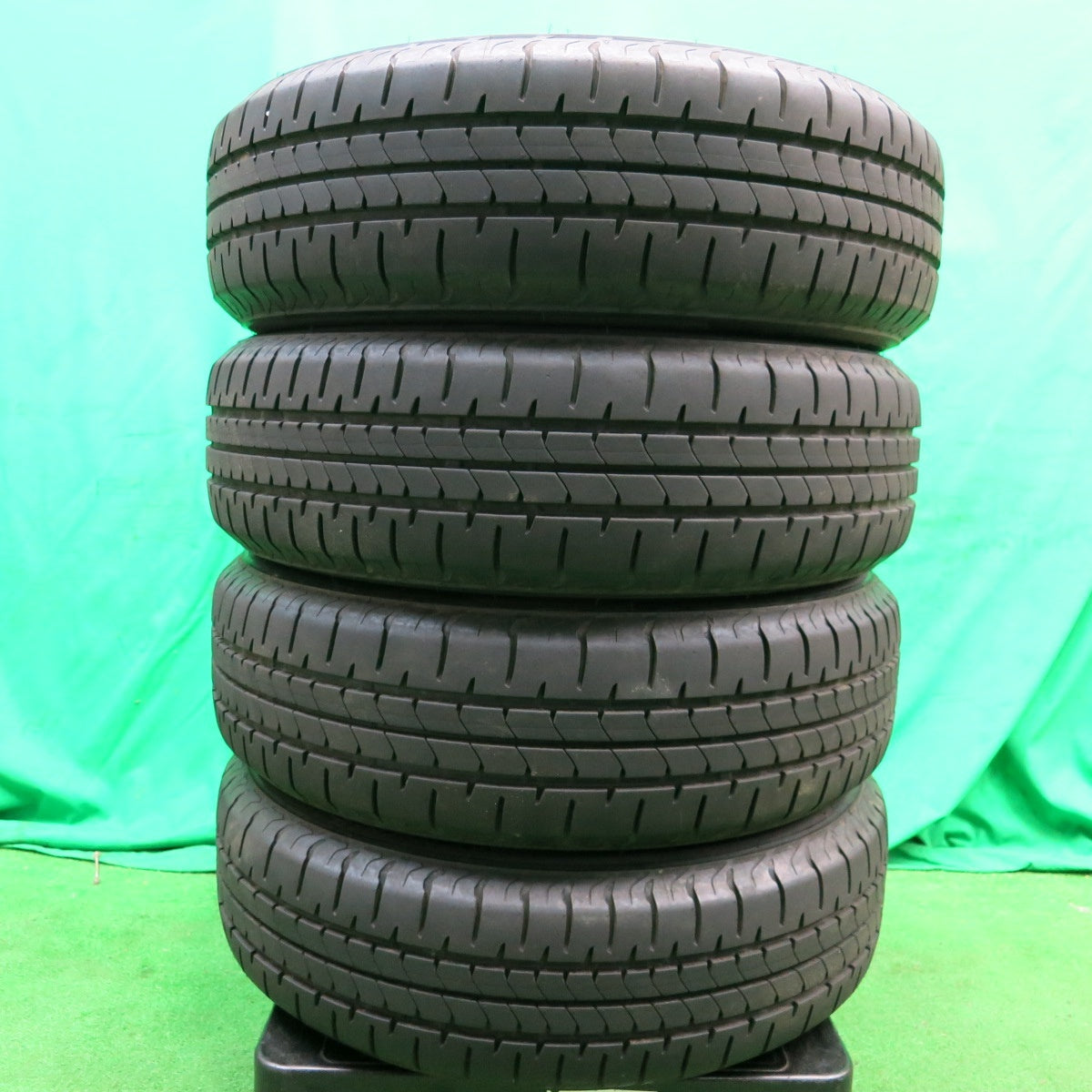 *送料無料* 超バリ溝！23年！ほぼ10分★トヨタ NHP10 アクア 純正 スチール 175/65R15 ブリヂストン NEWNO エコピア PCD100/4H★4052803ナノ