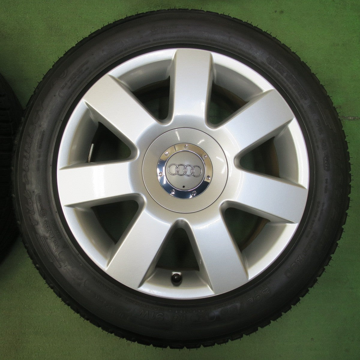 バリ溝！キレイ！9.5分★アウディ TT クーペ 8N 純正 205/55R16 ミシュラン パイロット プライマシー XSE 16インチ PCD100/5H★5102411イノ