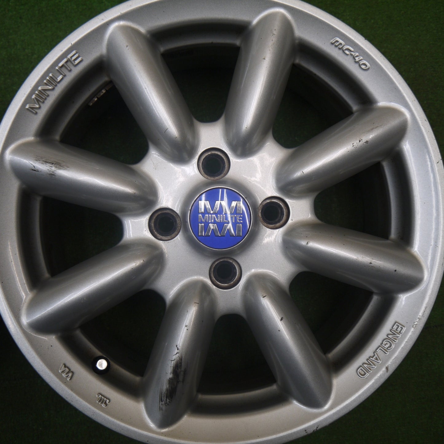 4本価格★MINILITE MC-40 ミニライト 15インチ ホイール 15×6J MC40 PCD100/4H★6010908Hホ