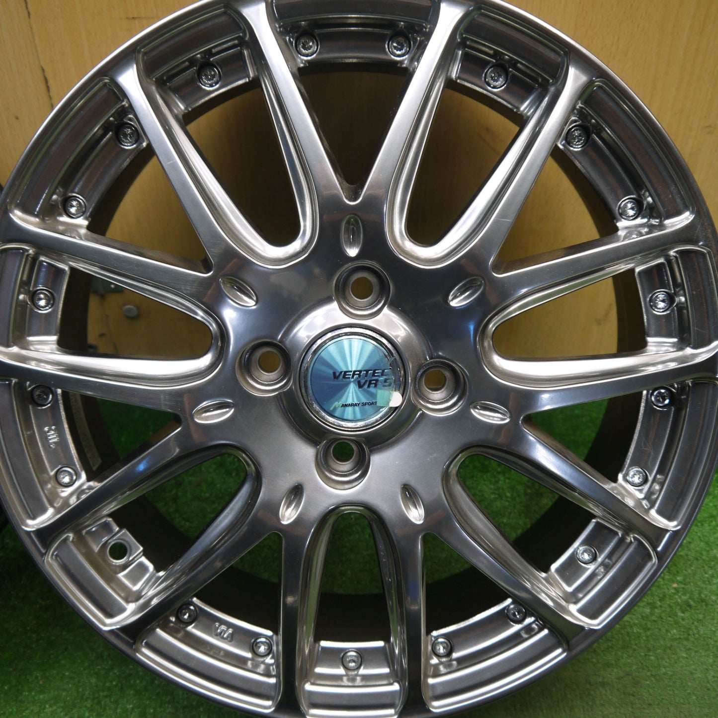 未使用！付属品付き★VERTEC VR-5 MANARAY SPORT 16インチ ホイール ヴァーテック マナレイ スポーツ 16×5J PCD100/4H★6022404Hホ