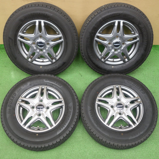 バリ溝！25年！キレイ！9.5分★スタッドレス 145/80R12 80/78N ヨコハマ アイスガード iG91 WAREN ヴァーレン 12インチ PCD100/4H★6032703KTス