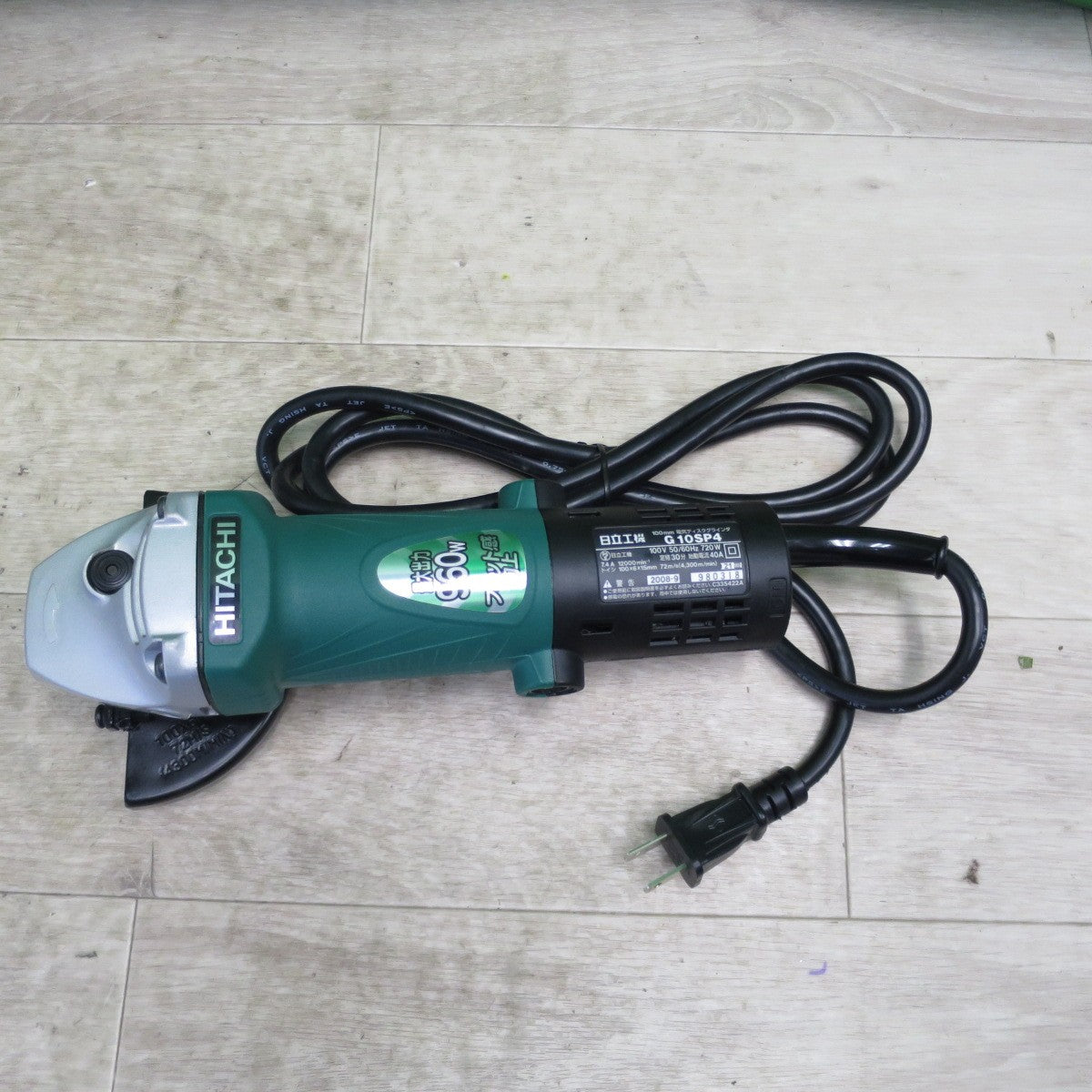 [送料無料] 未使用☆日立工機 電気 ディスク グラインダ 100mm 細径 G10SP4 研磨 研削 電動 工具☆