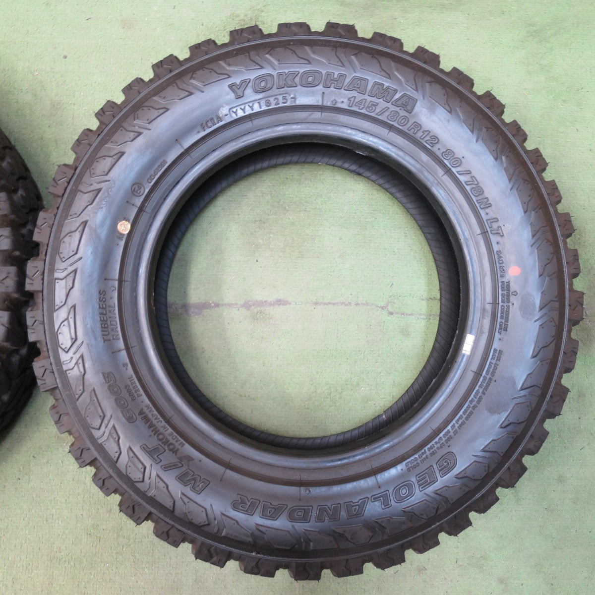 バリ溝！25年！9.5分以上★145/80R12 80/78N ヨコハマ ジオランダー M/T G003 タイヤ 12インチ ハイゼット キャリイ N-VAN エブリイ 等★6032704イノタ