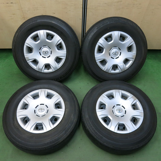 4本価格★トヨタ 200系 ハイエース 純正 スチール 195/80R15 107/105L ブリヂストン RD-613 STEEL エコピア 15インチ PCD139.7/6H★5061311SYノ