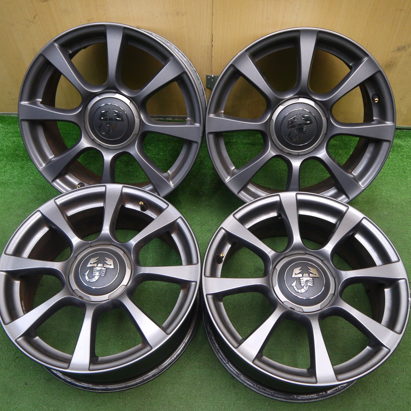4本価格★フィアット アバルト 500 純正 ホイール 16インチ 16×6.5J FIAT ABARTH PCD98/4H★5061702Hホ