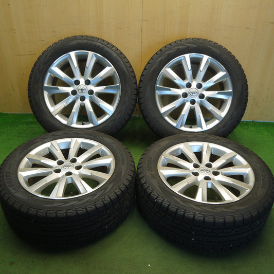 バリ溝！23年！キレイ！9.5分◎トヨタ ヴァンガード 純正 235/55R18 スタッドレス ヨコハマ アイスガード G075 18インチ PCD114.3/5H◎6092501Hス
