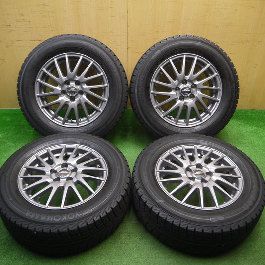 [送料無料] バリ溝！23年！キレイ！9.5分以上★プリウス 等 195/65R15 スタッドレス ヨコハマ アイスガード iG52C SCHNEIDER ATECH シュナイダー 15インチ PCD100/5H★5010608Hス