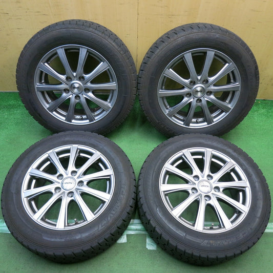 バリ溝！22年！キレイ！9.5分◎スタッドレス 205/60R16 グッドイヤー アイスナビ7 D.O.S. DOS 社外 アルミ 16インチ PCD114.3/5H◎6091206HAス