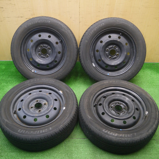 [送料無料] バリ溝！21年！8.5分★175/65R15 ラウフェン G FIT as-01 スチール ホイール 15インチ PCD100/4H★4103001Hノ