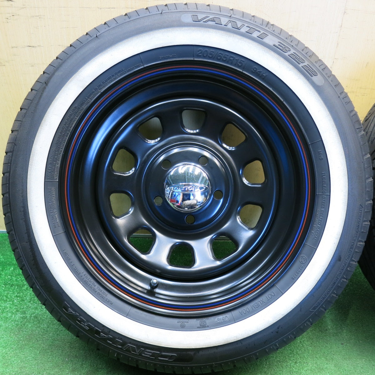 ほぼ未使用★DAYTONA デイトナ 205/65R15 センタラ VANTI 322 CENTARA 15インチ PCD114.3/5H★6051701HAノ