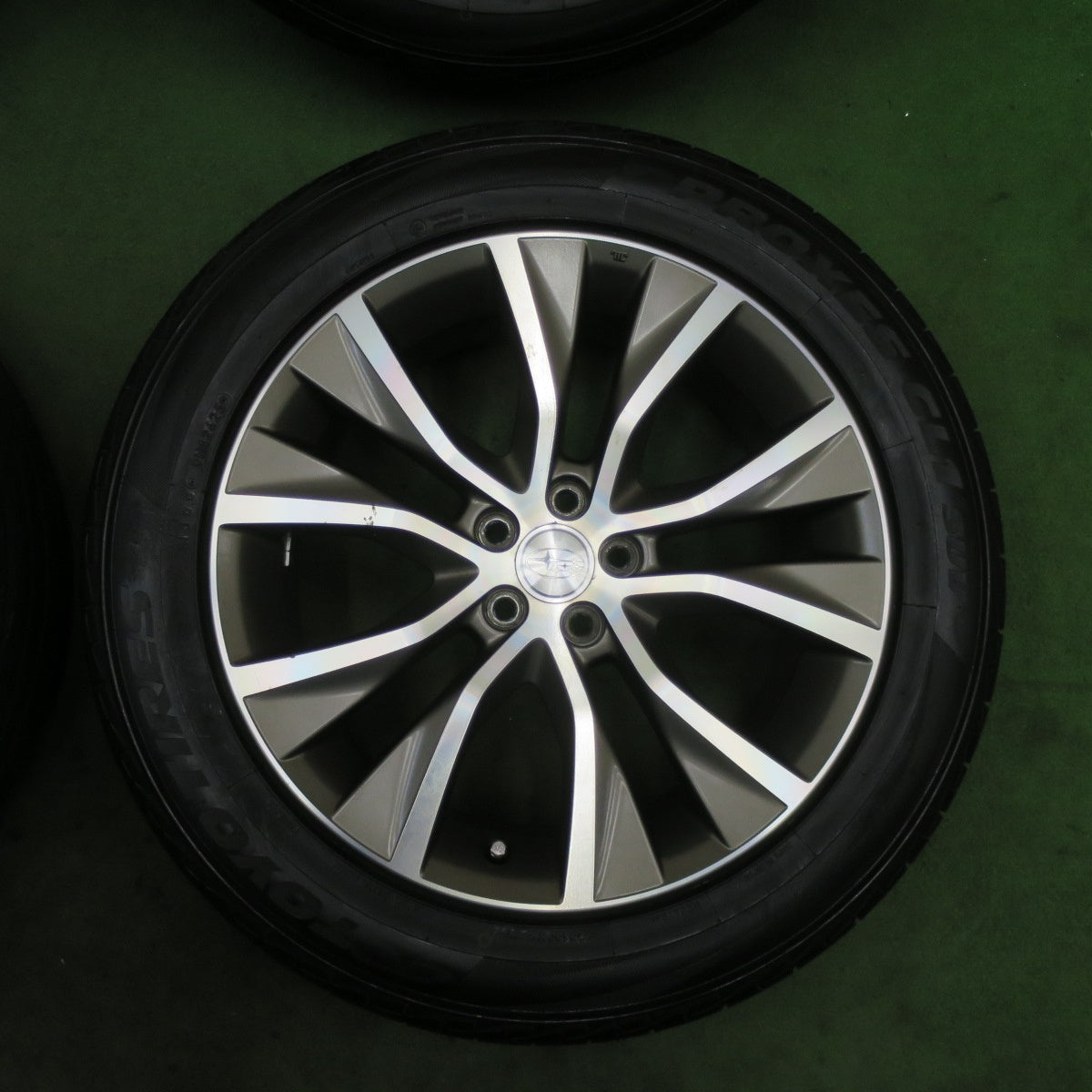 バリ溝！25年！キレイ！9.5分★スバル レガシィ アウトバック 純正 特別仕様車 225/55R18 トーヨー プロクセス CL1 SUV 18インチ PCD100/5H★6022103TTノ