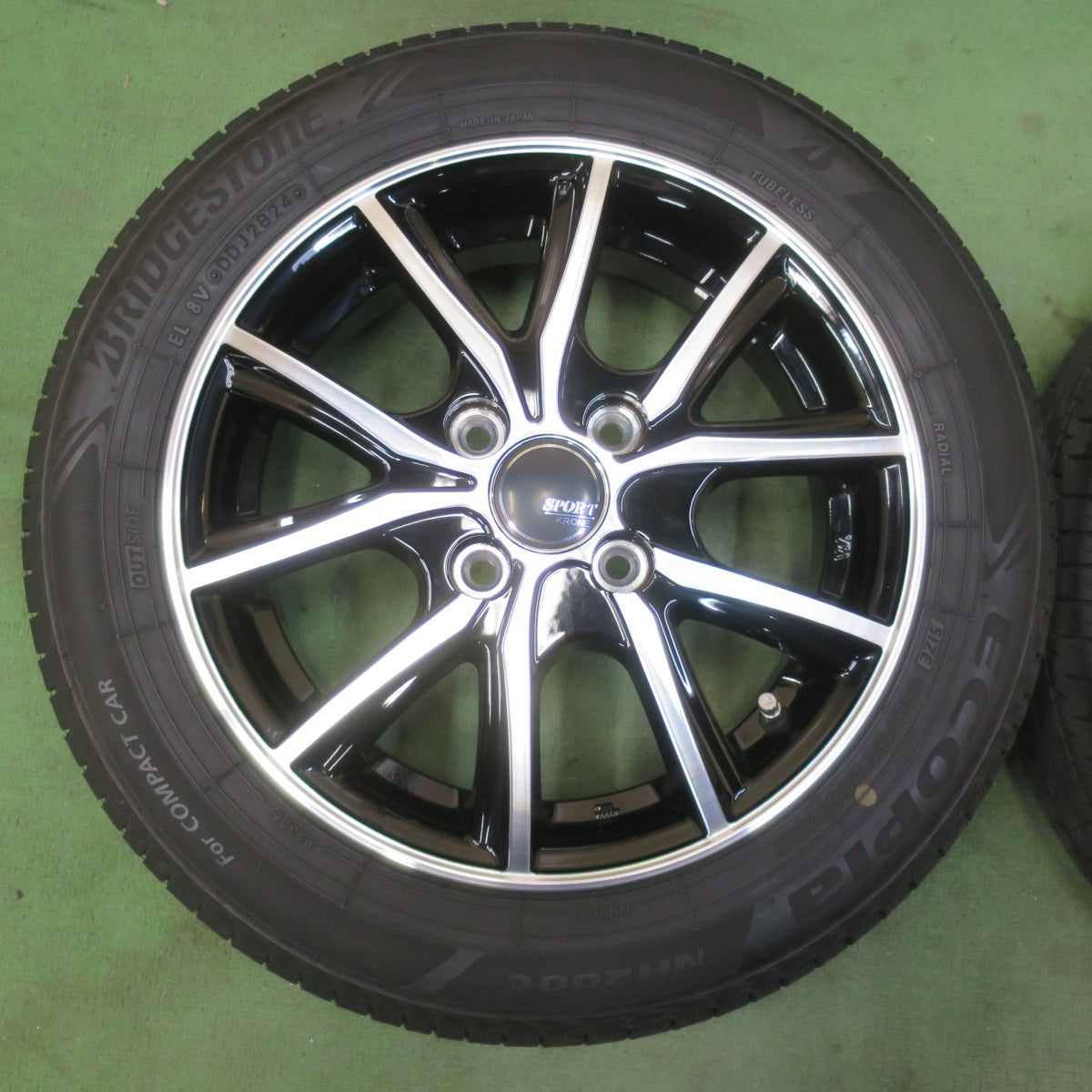 バリ溝！24年！8.5分★155/65R14 ブリヂストン エコピア NH200C SPORT KRONE スポルト クローネ 14インチ PCD100/4H★6031211イノ