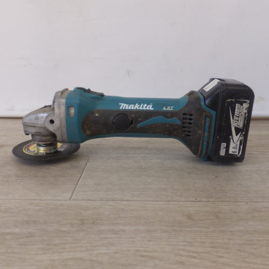 [送料無料] ジャンク★マキタ makita 100mm 充電式ディスクグラインダ GA402D　中国製 互換バッテリ BL18　セット★