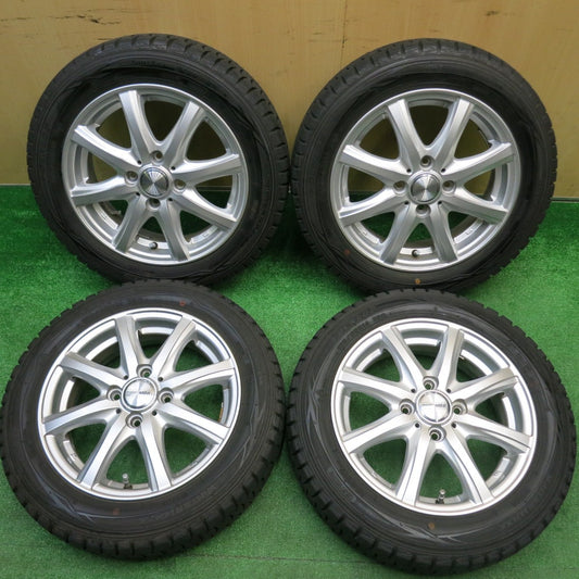 ほぼ未使用！キレイ★スタッドレス 155/65R14 ダンロップ ウインターマックス WM01 MACBES MB8 マクベス 14インチ PCD100/4H★5110613HAス