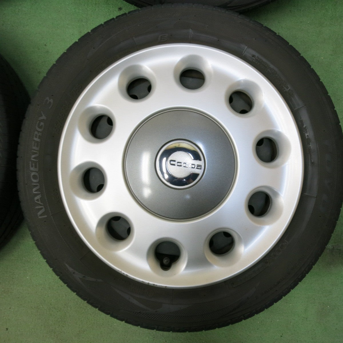 4本価格★ダイハツ ミラ ココア 純正 スチール 155/65R14 トーヨー ナノエナジー3 14インチ PCD100/4H★5050212SYノ