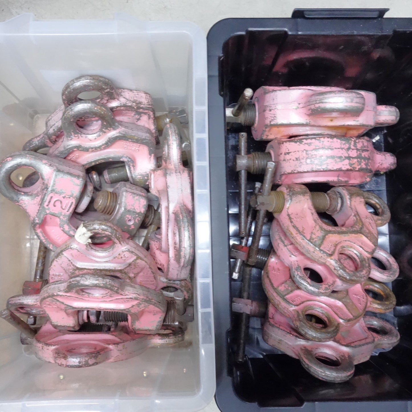 [送料無料] 13個まとめ売り◆SBB イーグル クランプ ねじ式 全方向 EAGLE CLAMP 1t 1-40mm 2t 5-30mm 吊り具◆
