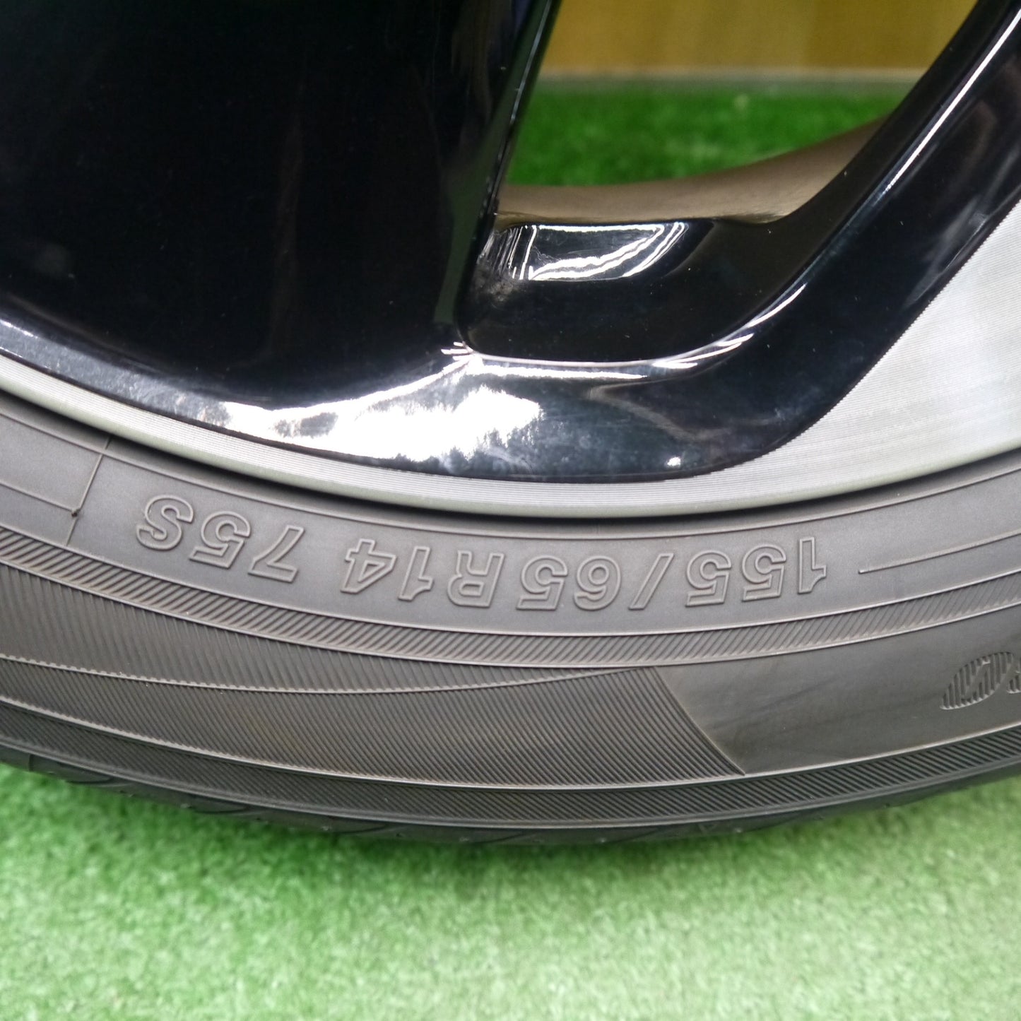 キレイ！1本★日産 デイズ ルークス 純正 155/65R14 ヨコハマ BluEarth-FE AE30 ブルーアース 14インチ PCD100/4H★6021010Hノ