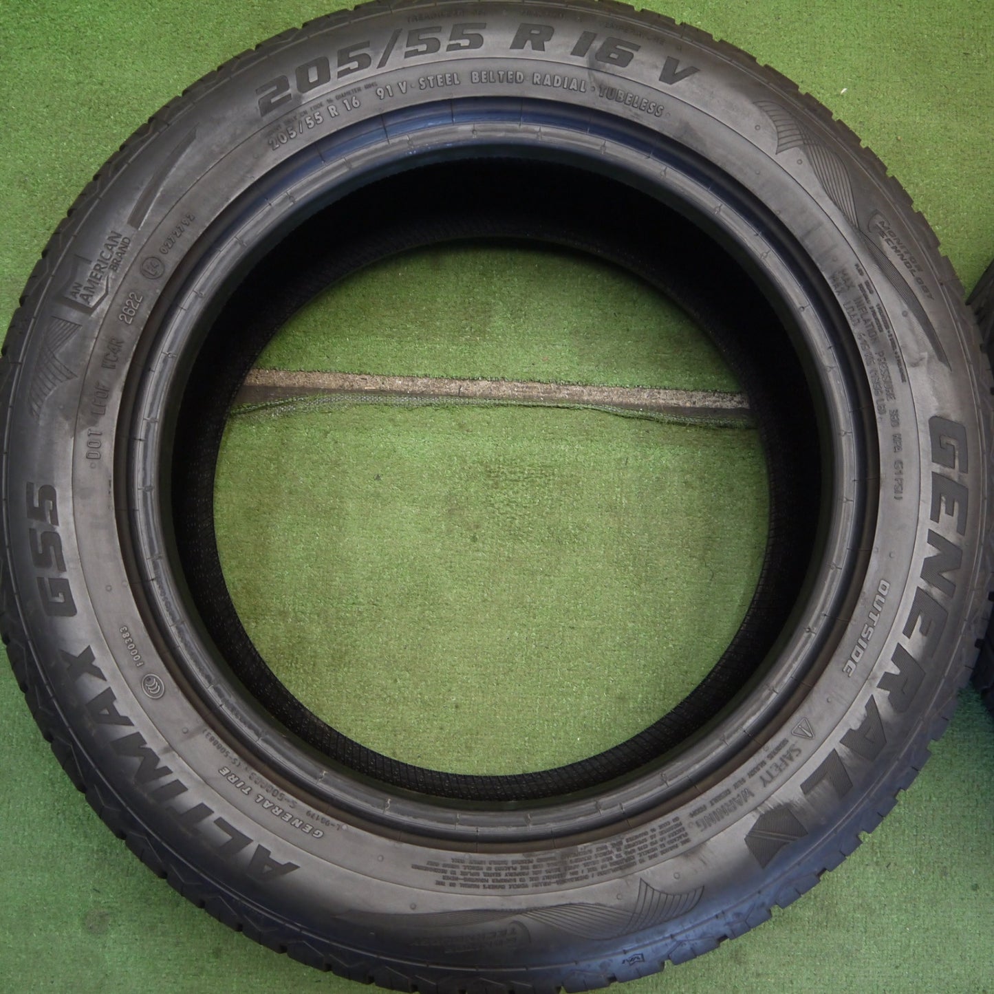 バリ溝！22年！9分★205/55R16 ゼネラル ALTIMAX G55 タイヤ 16インチ アコード ノア ヴォクシー リーフ インプレッサ レガシィ 等★6072101Hノタ