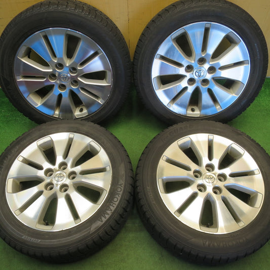 バリ溝！8.5分★トヨタ 10系 アルファード ヴェルファイア 純正 215/55R17 スタッドレス ヨコハマ アイスガード iG50 プラス 17インチ PCD114.3/5H★6051008NJス