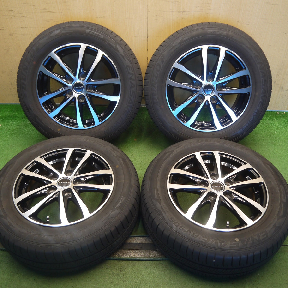 バリ溝！キレイ！9.5分◎195/65R15 ダンロップ エナセーブ RV505 evance HA1 エヴァンス 15インチ PCD114.3/5H◎6083105Hノ