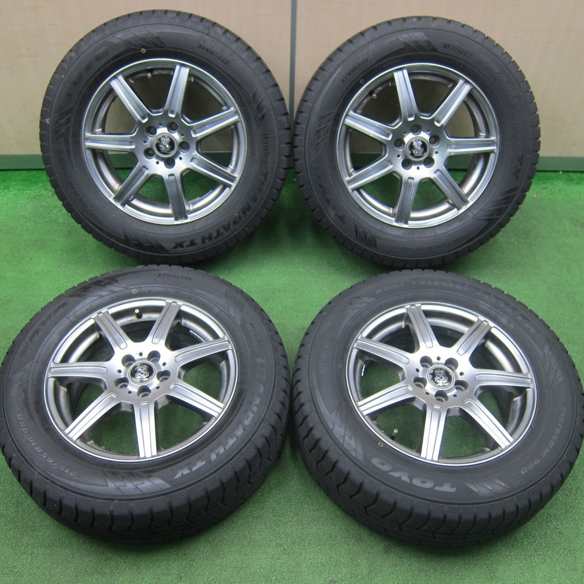 バリ溝！23年！9.5分以上★フォレスター 等 215/65R16 スタッドレス トーヨー ウインター トランパス TX MANARAY SPORT マナレイスポーツ 16インチ PCD100/5H★4121413TNス