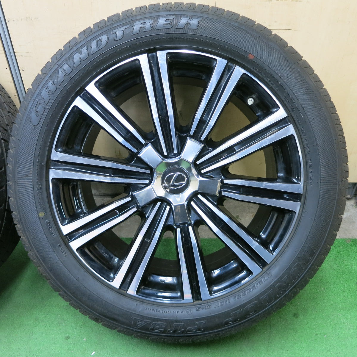 [送料無料] 新車外し！センサー付★レクサス LX 純正 275/50R21 ダンロップ PT3A グラントレック 21インチ PCD150/5H★5040101ナノ