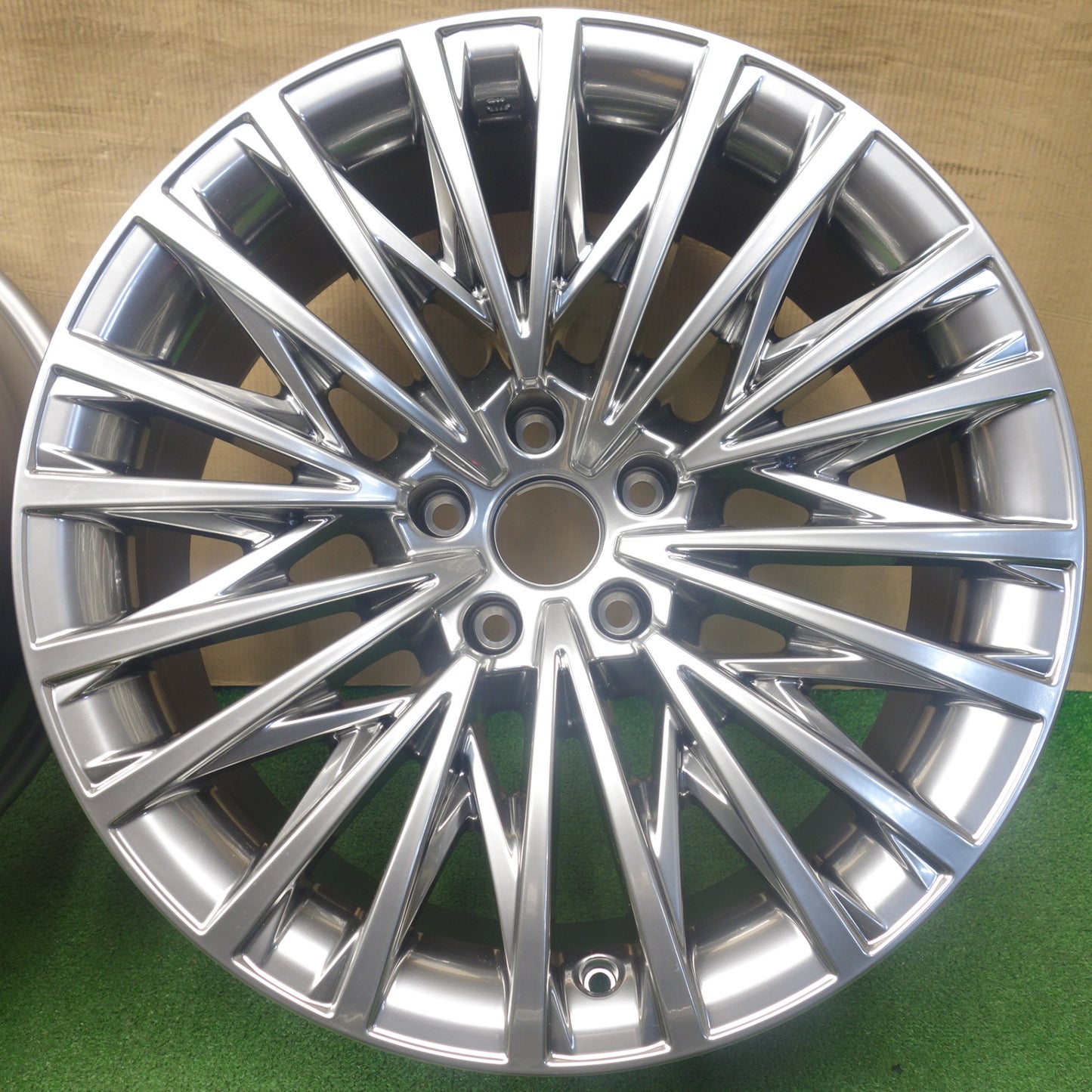 新車外し★レクサス LS 純正 OP ハイパー クロム メタリック ホイール 20インチ 20×8.5J PCD120/5H★6022102KTホ