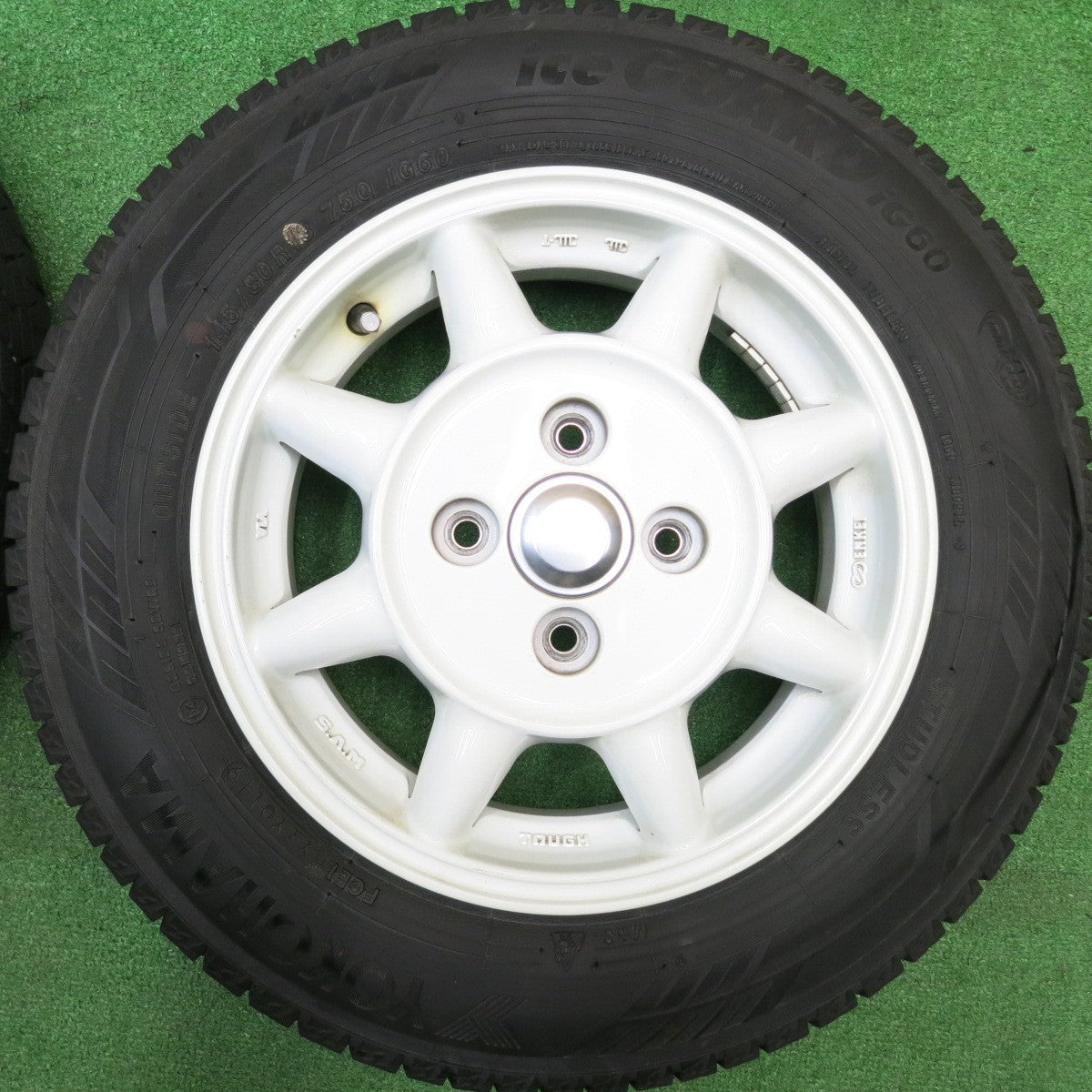 4本価格★スタッドレス 145/80R13 ヨコハマ アイスガード iG60 ENKEI S.A.M TOUGH エンケイ サム タフ 13インチ PCD100/4H★5111302HAス