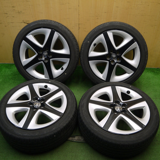 バリ溝！22年！キレイ！9.5分★トヨタ 50系 プリウス ツーリング 純正 215/45R17 ダンロップ エナセーブ EC204 17インチ PCD100/5H★5053002Hノ