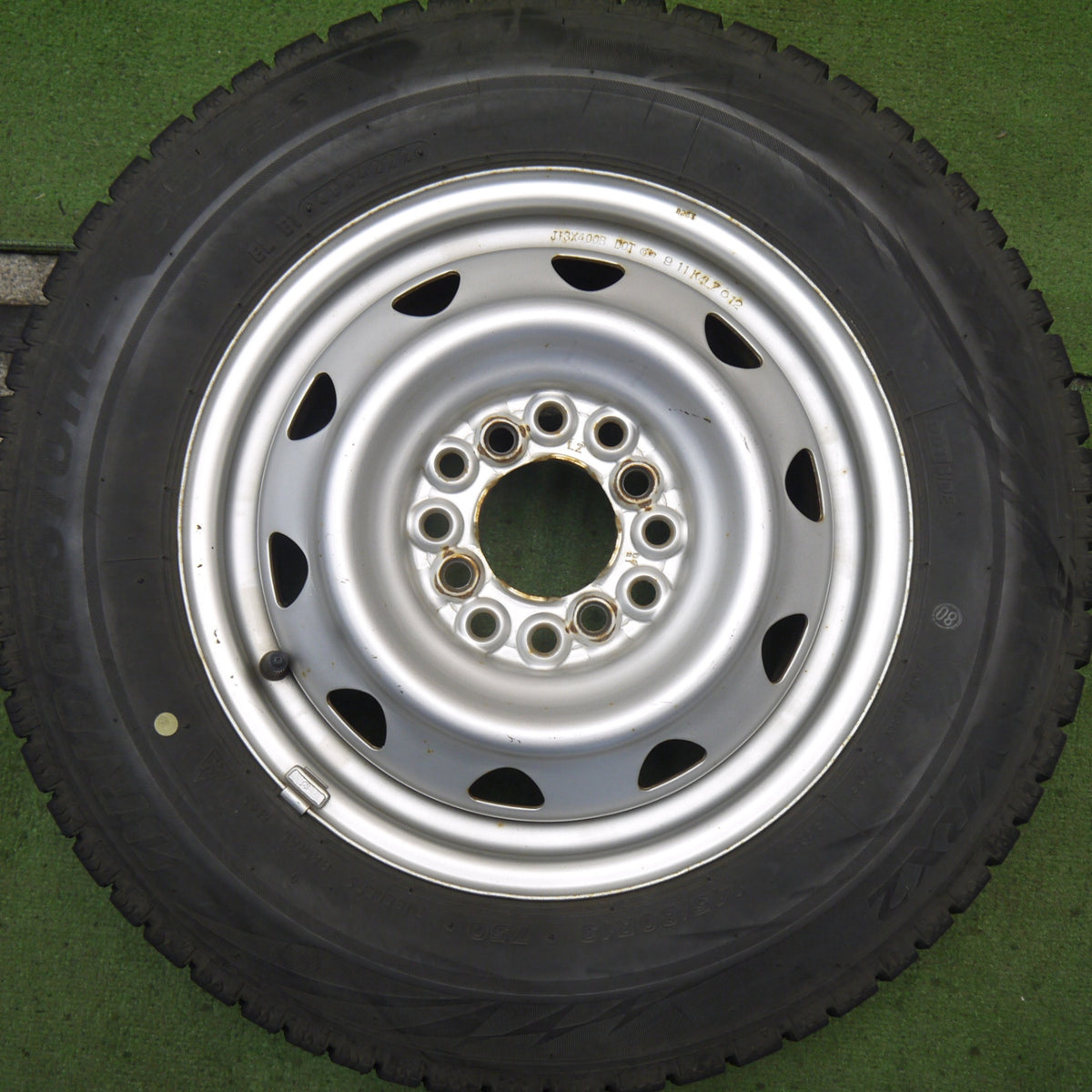4本価格！22年◎スタッドレス 145/80R13 ブリヂストン ブリザック VRX2 スチール ホイール 13インチ PCD100 110 114.3/4H マルチ◎6090402Hス