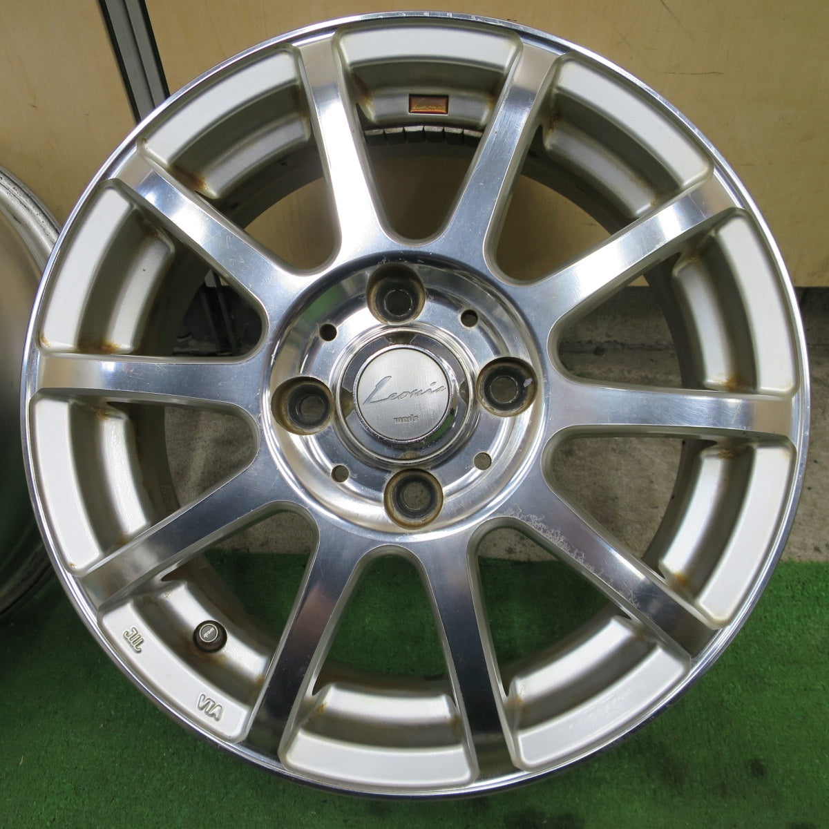 4本価格★Leonis FX weds 14インチ レオニス ウェッズ ホイール 14×5J PCD100/4H★6051202NGホ