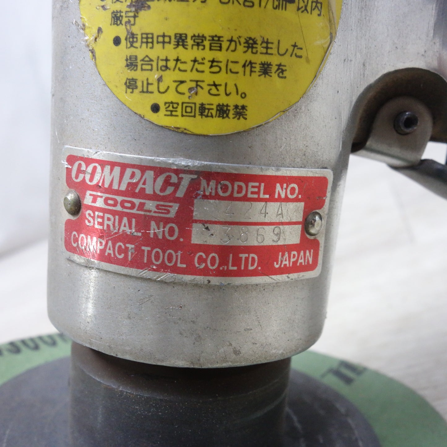[送料無料] ◆COMPACT TOOLS コンパクト ツール エア ディスク サンダー 424A エアー ツール 工具 ジスク サンダー 研摩 研磨 機◆