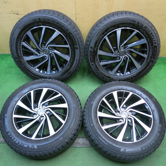バリ溝！22年！キレイ！ほぼ10分★プリウス 等 195/65R15 スタッドレス ミシュラン X-ICE SNOW FORTIBLE BM2 フォーティブル 15インチ PCD100/5H★5070504HAス