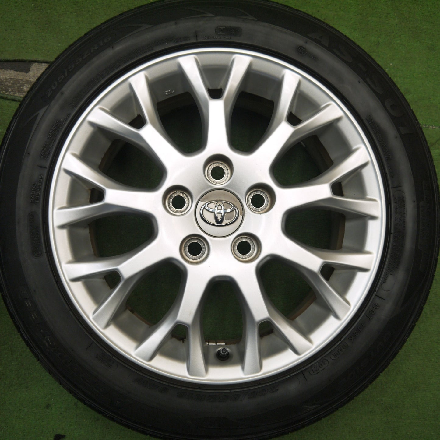 バリ溝！21年！キレイ！9分★トヨタ ブレイド 純正 205/55R16 アロースピード AS-S01 16インチ PCD114.3/5H★5061804Hノ