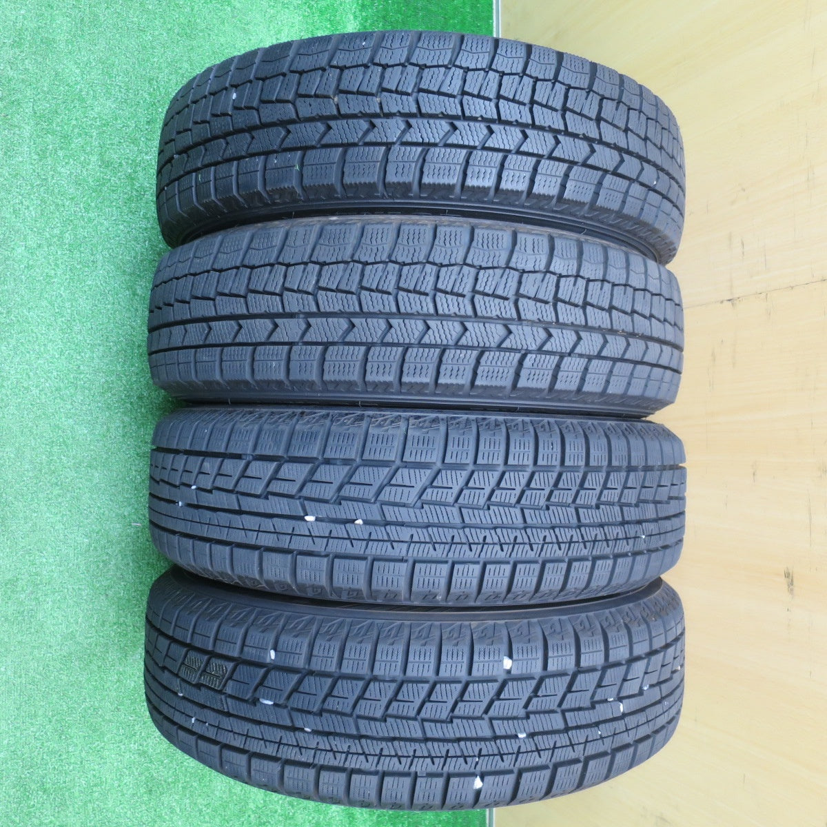 バリ溝！23年！キレイ！9.5分★スタッドレス 155/65R14 ダンロップ ウインターマックス WM02 ヨコハマ アイスガード iG60 VELVA CHARGE ヴェルヴァ 14インチ PCD100/4H★5102104NJス