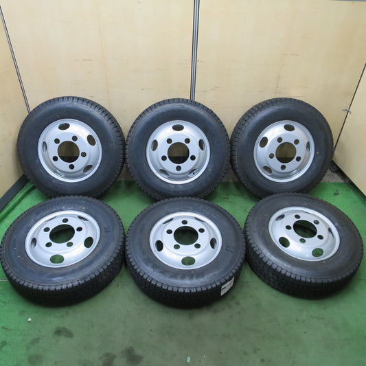 未使用！24年！6本★トラック 205/85R16 117/115N スタッドレス ブリヂストン ブリザック W989 TOPY スチール 115-8C 16インチ PCD208/5H★6052002ナス