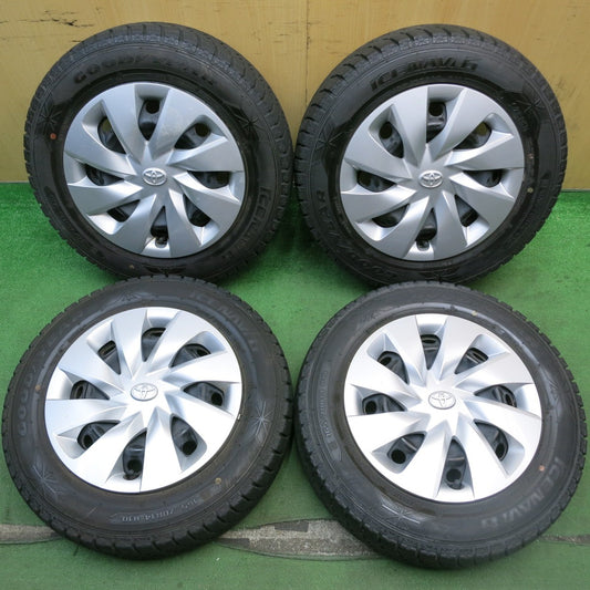バリ溝！9分★トヨタ ヴィッツ 純正 スチール 165/70R14 スタッドレス グッドイヤー アイスナビ6 14インチ PCD100/4H★5072602HAス