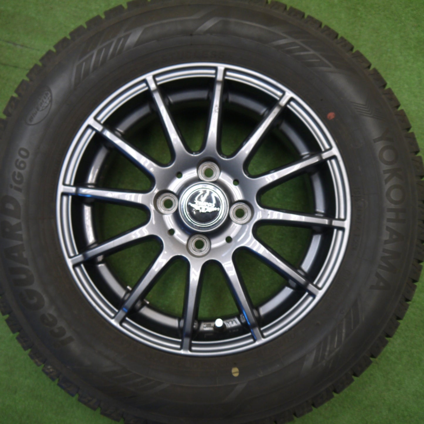 バリ溝！23年！9.5分★スタッドレス 185/70R14 ヨコハマ アイスガード iG60 TEAD テッド 14インチ PCD100/4H★6021301Hス