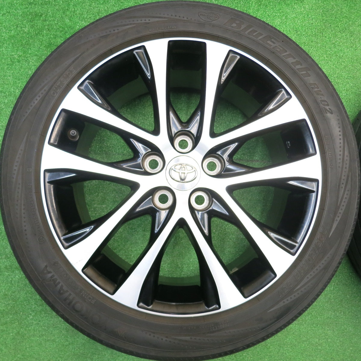 4本価格★トヨタ 50系 エスティマ 純正 225/50R18 ヨコハマ ブルーアース RV-02 18インチ PCD114.3/5H★5102507HAノ