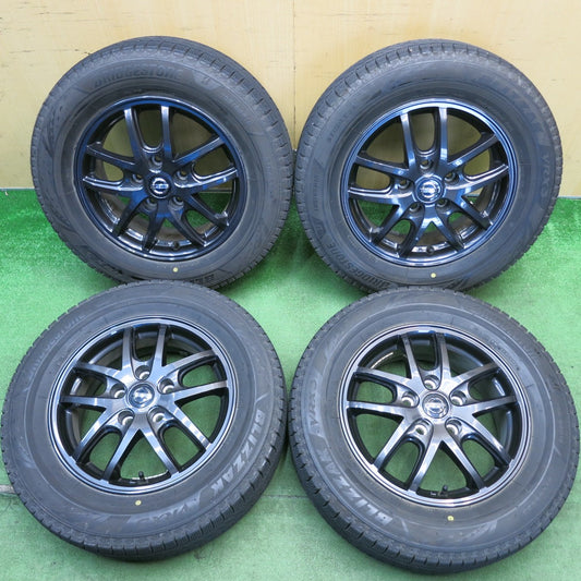 キレイ★日産 C27 セレナ 純正 OP エスティーロ 195/65R15 スタッドレス ブリヂストン ブリザック VRX3 15インチ PCD114.3/5H★6052301HAス