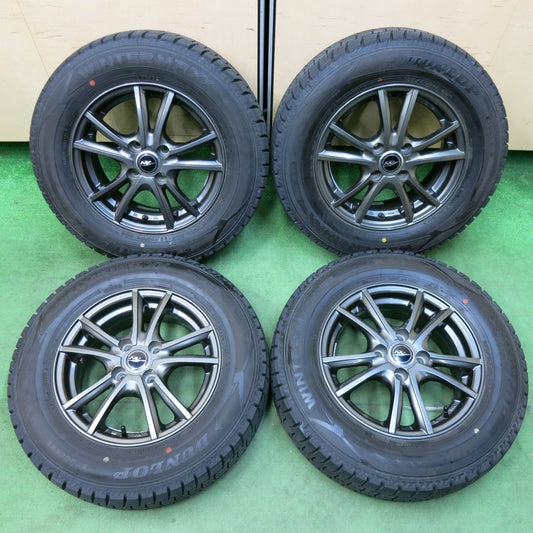 バリ溝！21年！キレイ！9.5分★スタッドレス 185/70R14 ダンロップ ウインターマックス WM02 NIRVANA NV ニルバーナ ニルヴァーナ PCD100/4H★4120609SYス