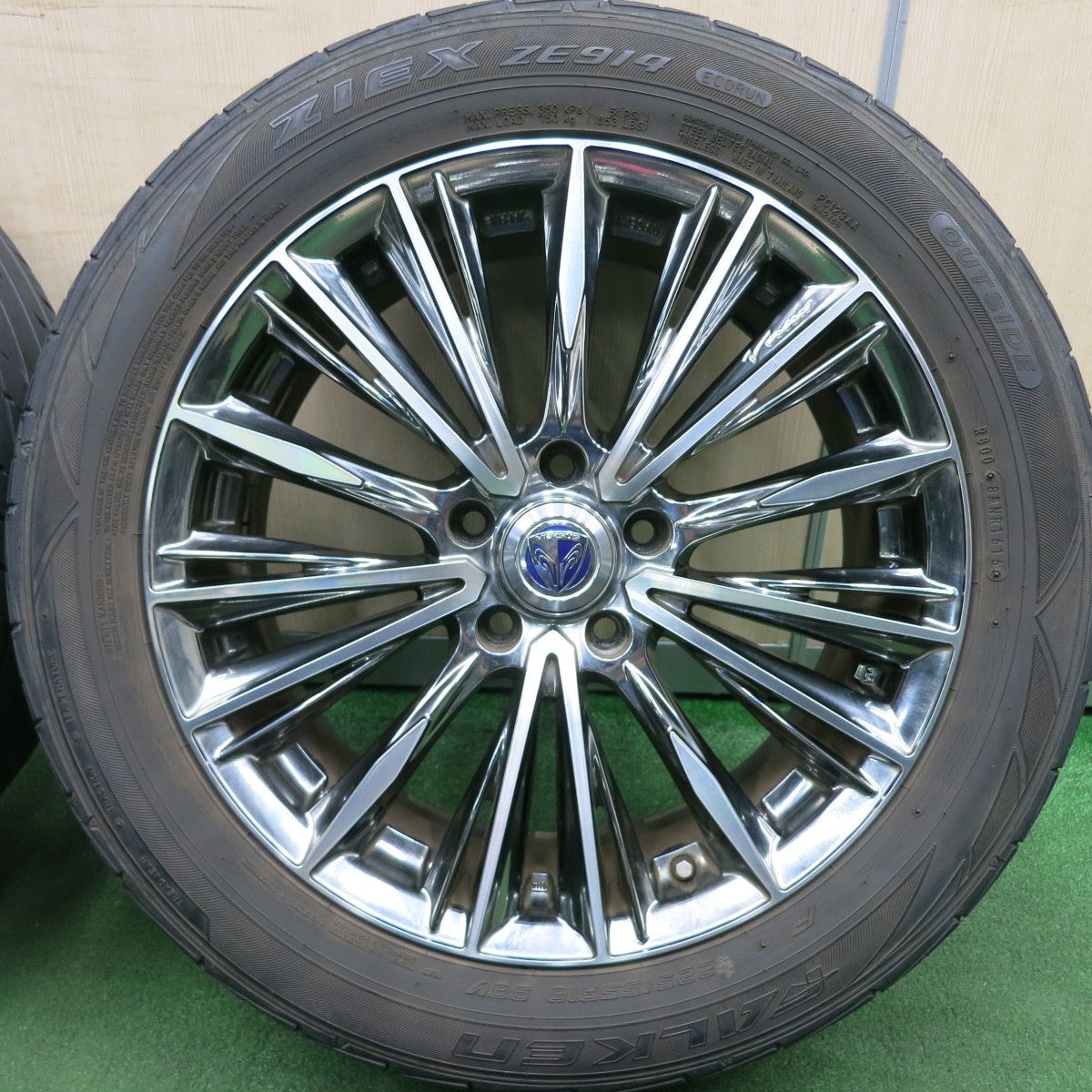 *送料無料* 4本価格★RAYS VERSUS VOUGE 225/55R18 ファルケン ジークス ZE914 レイズ ベルサス ヴォウジェ PCD114.3/5H★4051302HAノ
