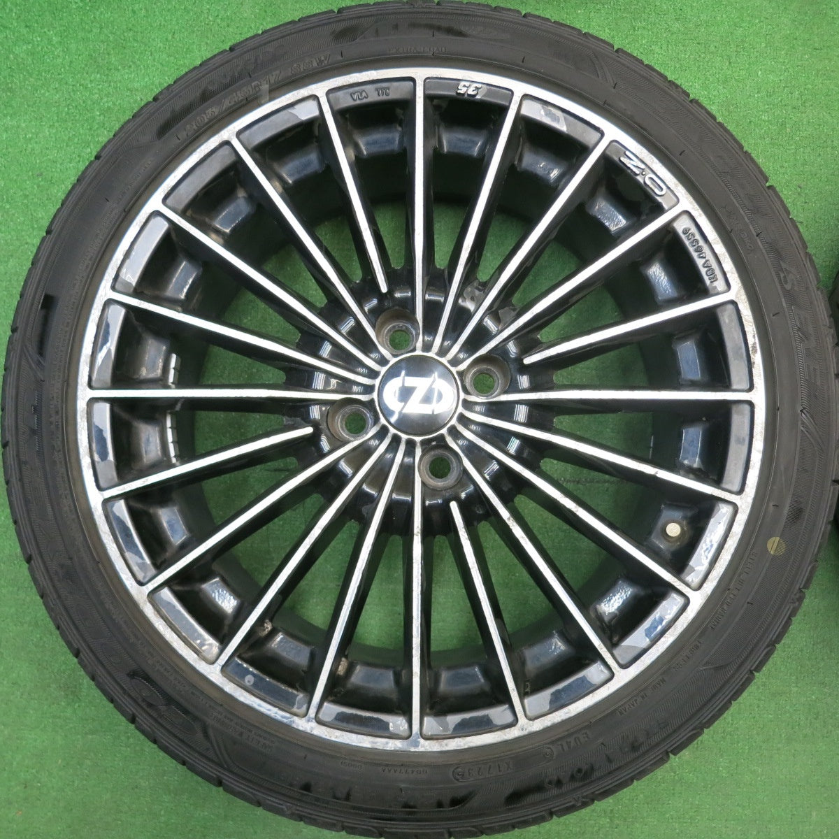 バリ溝！23年！8.5分★O・Z 35 Anniversary 205/45R17 グッドイヤー イーグル LS EXE 17インチ OZ 35アニバーサリー PCD100/4H★6022803HAノ